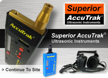  Superior AccuTrak Ultrasonic Instruments ultrasonic leak detection refrigerant leak detector air leak detector bearing wear ultrasonic leak detector