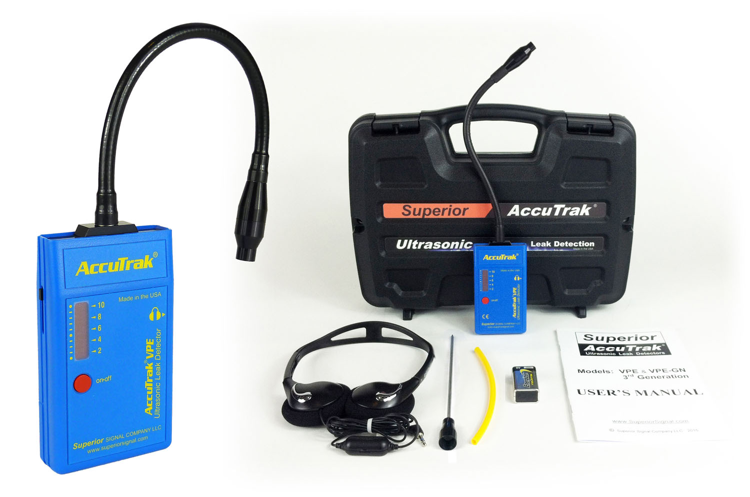 Accutrak VPE-GN Ultrasonic Leak Detector Standard Kit