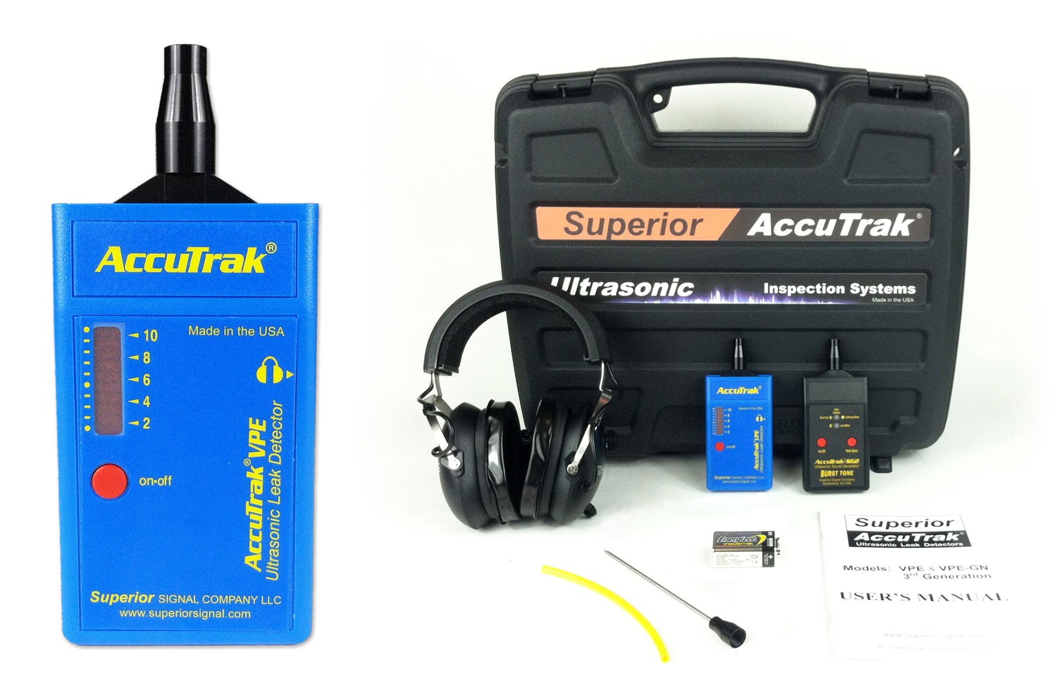 Accutrak VPE Ultrasonic Leak Detector Pro-Plus Kit